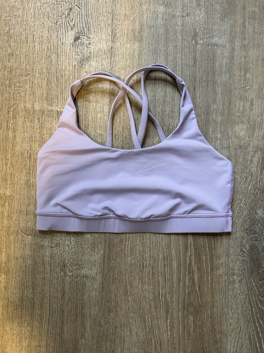 Lululemon Lilac Strappy Back Sports Bra Size 8